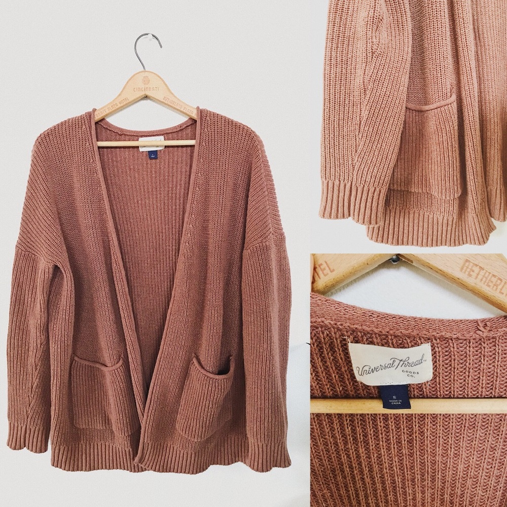 Universal Threads - Terra-cotta Colored Cardigan